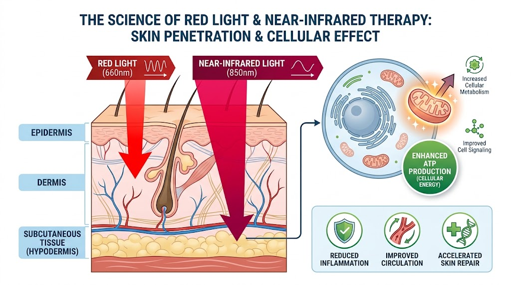 Wavelength Penetration and ATP Energy