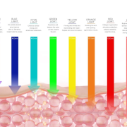 Scientific diagram of LED wavelength penetration depths