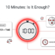 Infographic showing whether 10 minutes of red light therapy is enough: dose equals power times time, with typical mask irradiance and consistency message